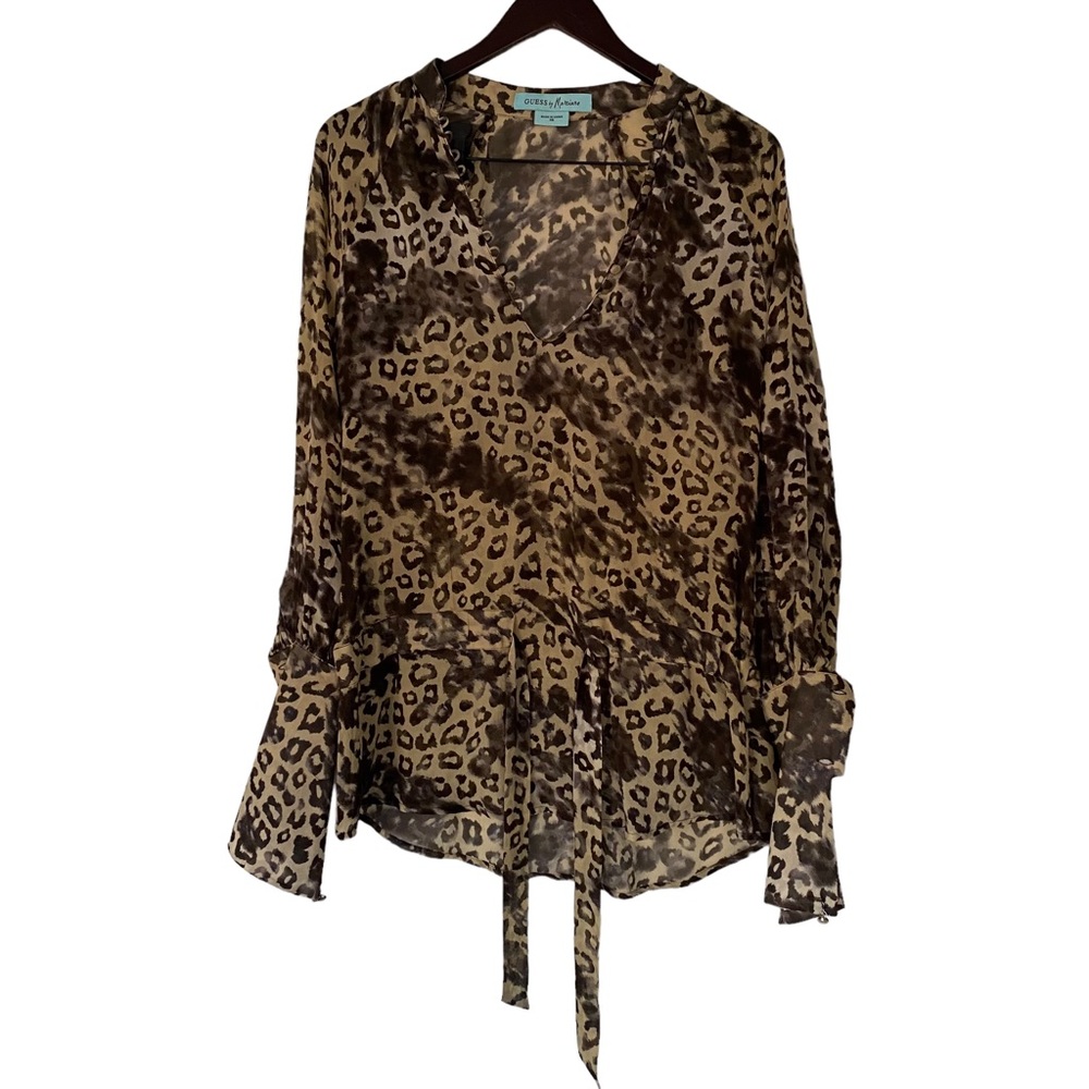 Guess by Marciano Animal Print Tunic Blouse - Size XS